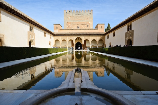 Courtyard of the myrtles in alhambra