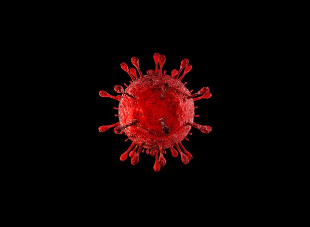 Covid-19new coronavirus, viral disease outbreak, 3d illustration