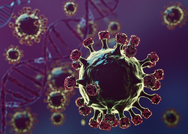 Covid virus 3d modeling