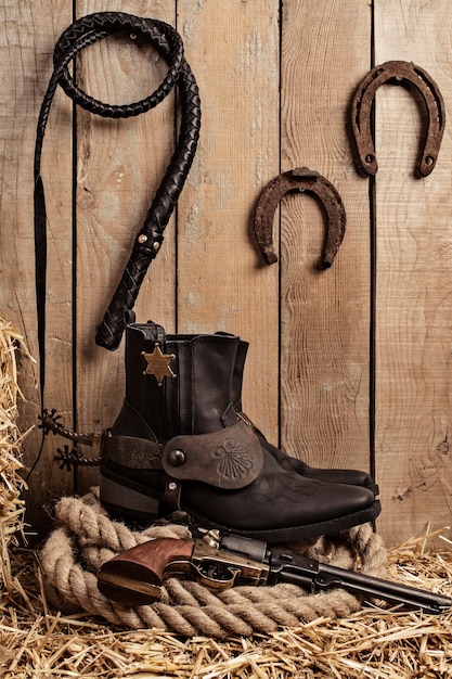Cowboy background concept
