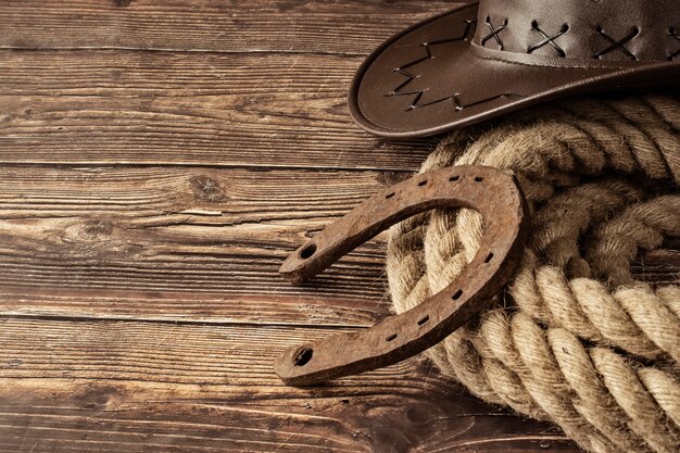 Cowboy background concept