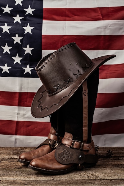 Free photo cowboy background concept