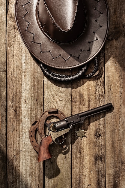 Free photo cowboy background concept