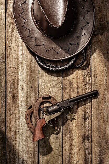 Cowboy background concept