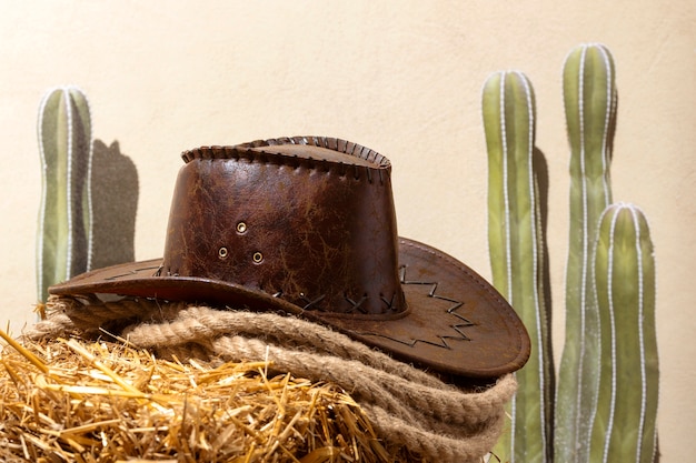 cowboy background with hat