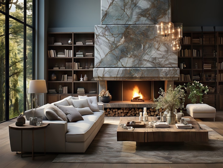 Free Photo cozy and lively home interior design
