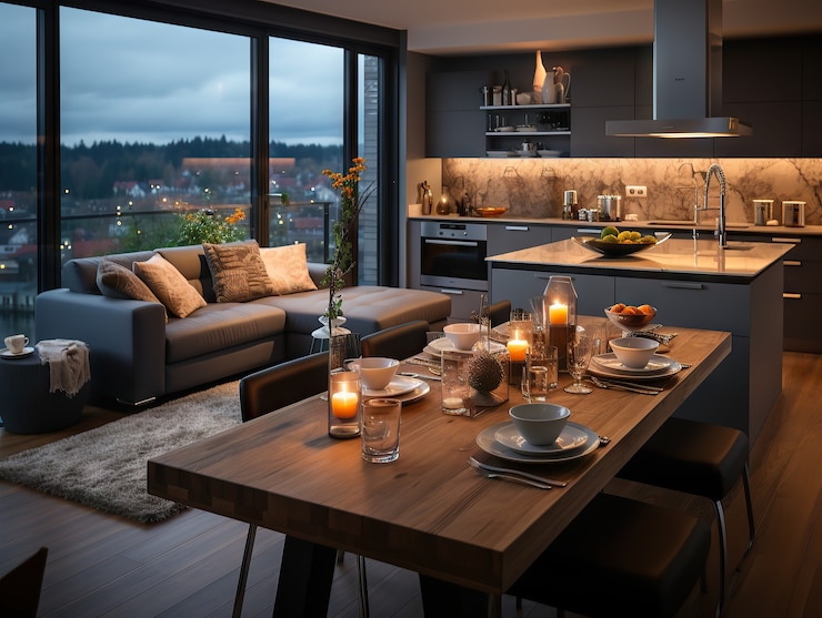 Free Photo cozy and lively home interior design