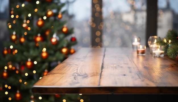 Free photo cozy living room illuminated by glowing christmas tree and candle generated by artificial intelligence