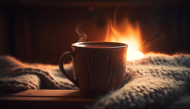 A cozy mug warms up cold winters generated by AI