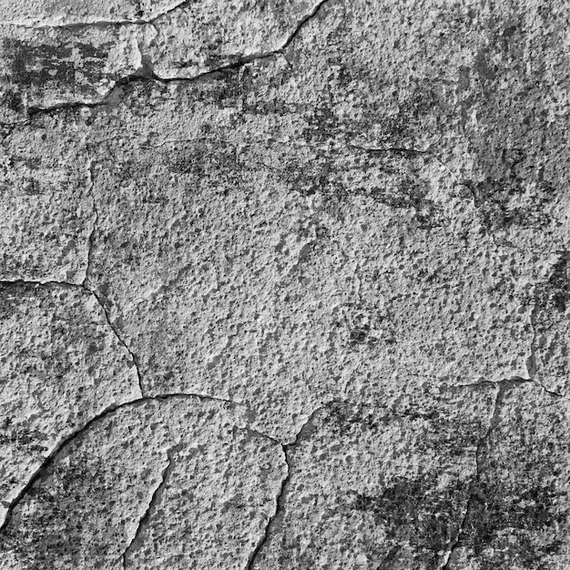 Cracked concrete wall