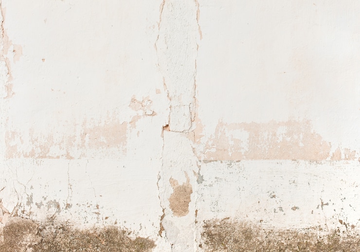 무료 Photo 더러운 초라한 벽에 금이
