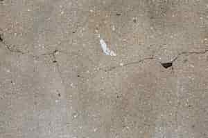 Free photo cracks in cement surface with stain