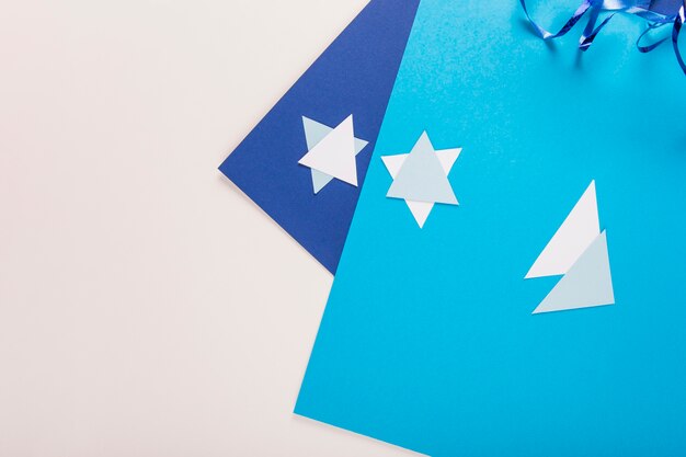 Craft paper and Stars of David