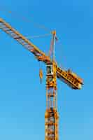 Free photo crane and blue sky