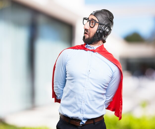 crazy businessman worried expression