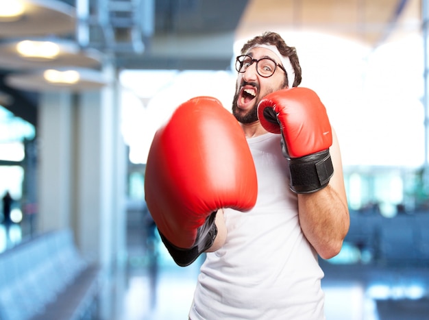 crazy sports man angry expression