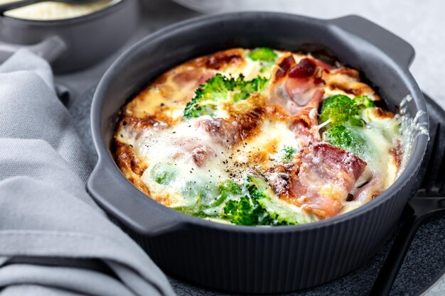 Creamy Broccoli and Cheese with Bacon