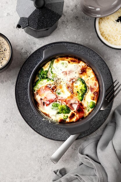 Creamy Broccoli and Cheese with Bacon