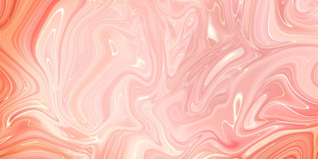 Креативная абстрактная картина смешанного красного цвета с панорамой с эффектом мраморной жидкости
