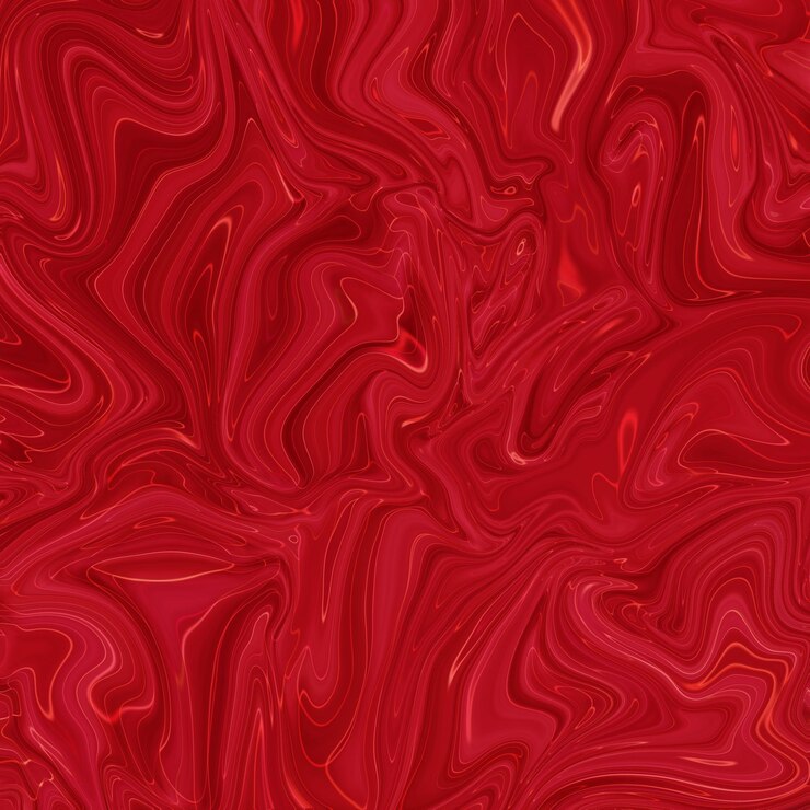 Free Photo creative abstract mixed red color painting with marble liquid effect panorama
