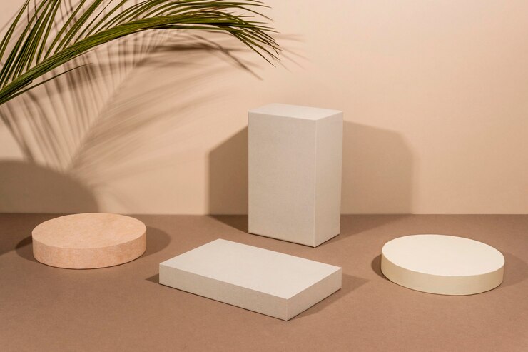 Free Photo creative arrangement of minimalist podium