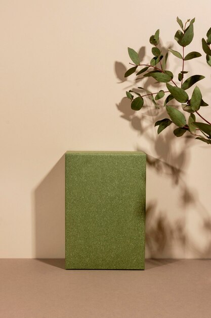 Creative arrangement of minimalist podium
