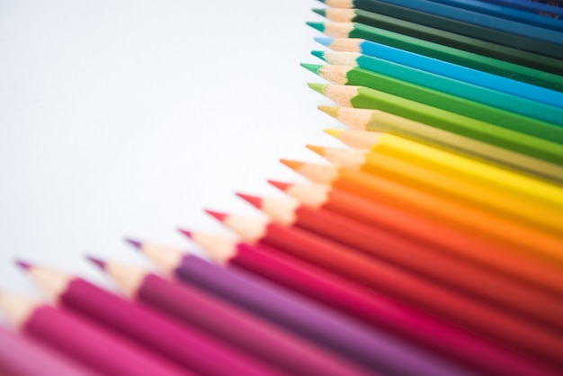 Free photo creative background with pencils