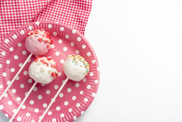 Free photo creative cake pop concept