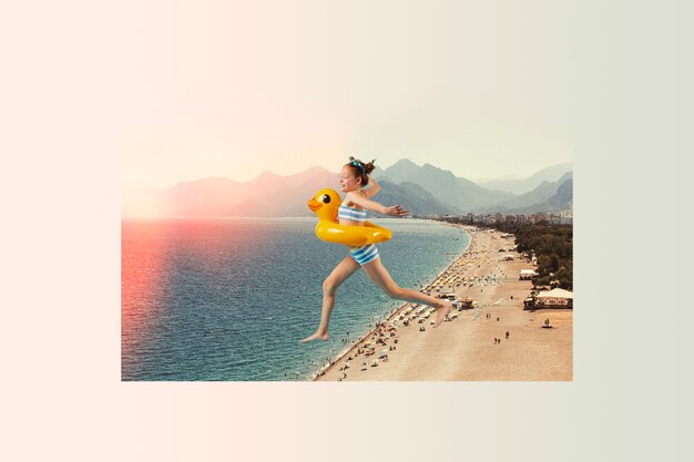 creative collage of landscape