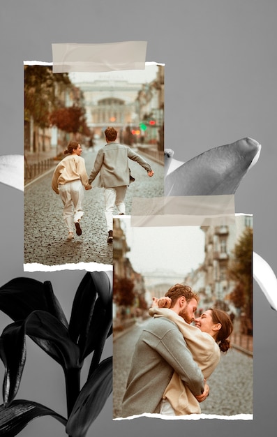 Creative collage portrait
