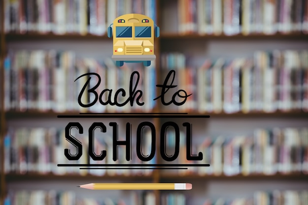 Free photo creative composition for back to school