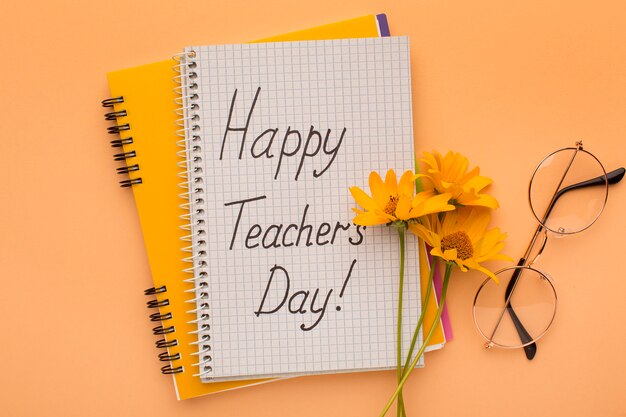 Creative composition of teacher's day elements