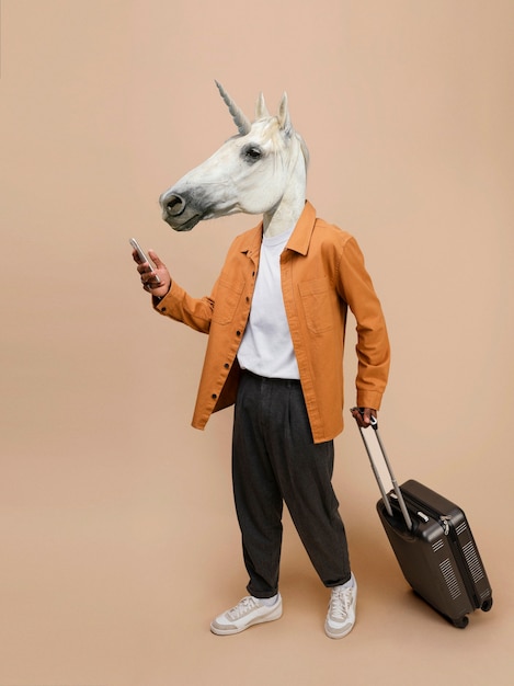 Foto gratuita creativo ed elegante concetto di unicorno