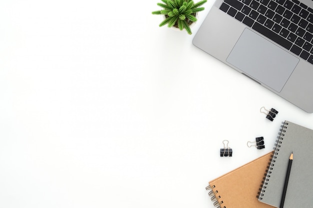 Creative Flat Lay Photo Of Workspace Desk