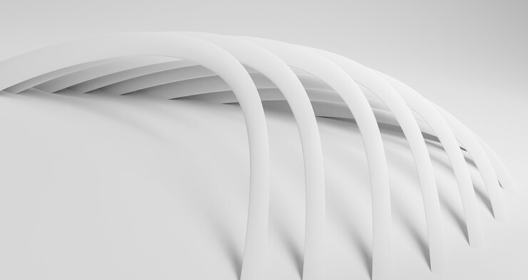 Free Photo creative geometrical background with round lines