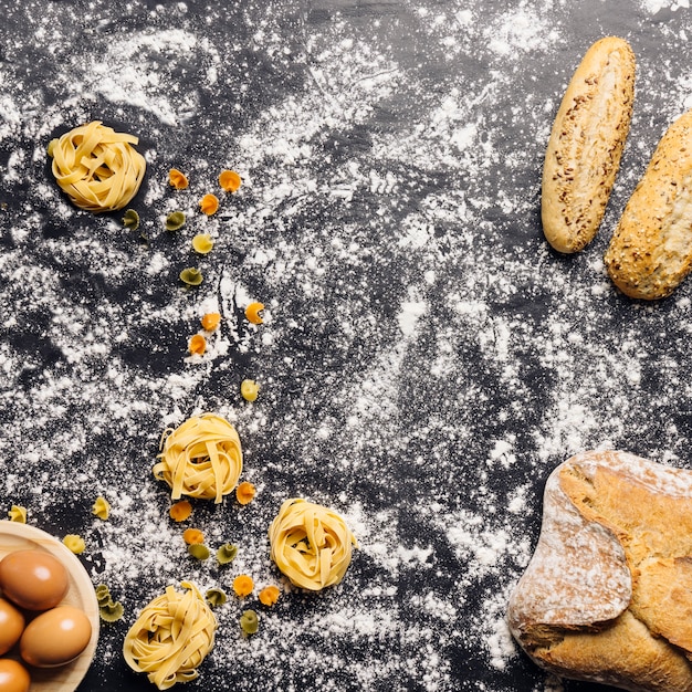 Foto gratuita concetto di cucina italiana creativa