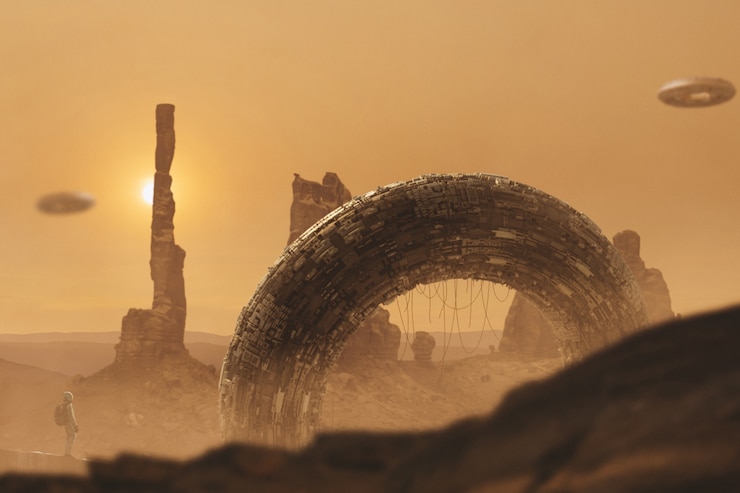 Free Photo creative mars collage