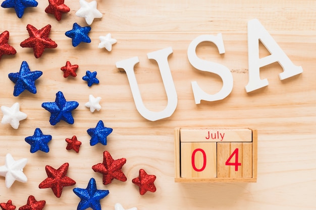 Free photo creative usa independence day concept