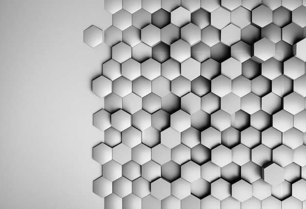 Creative wallpaper with geometrical shapes