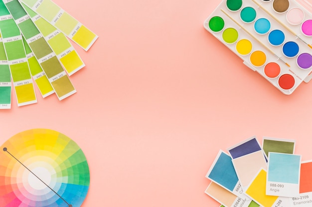 Foto gratuita concetto di creatività con diversi colori