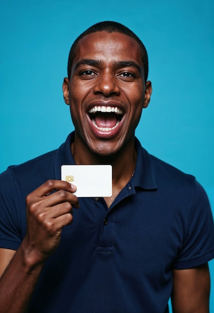 Credit card in studio