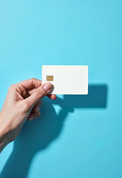 Credit card in studio
