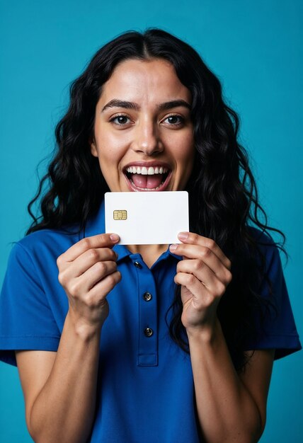 Credit card in studio