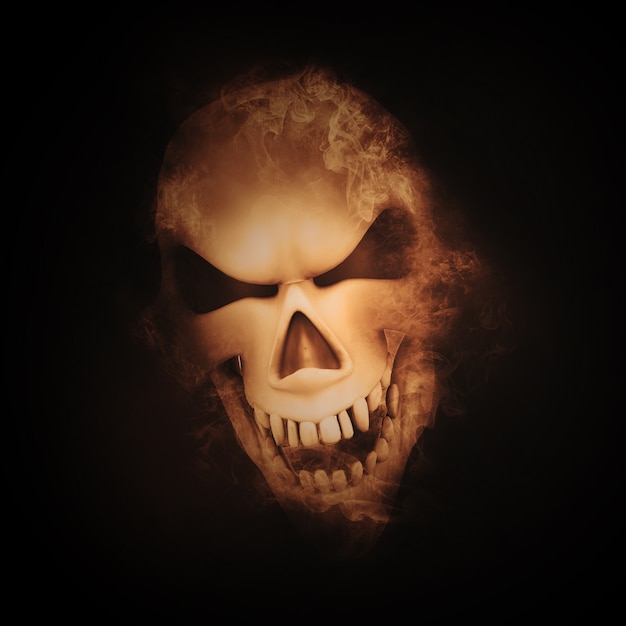 Free photo creepy skull