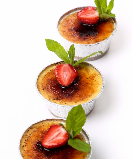 Free photo creme brulee