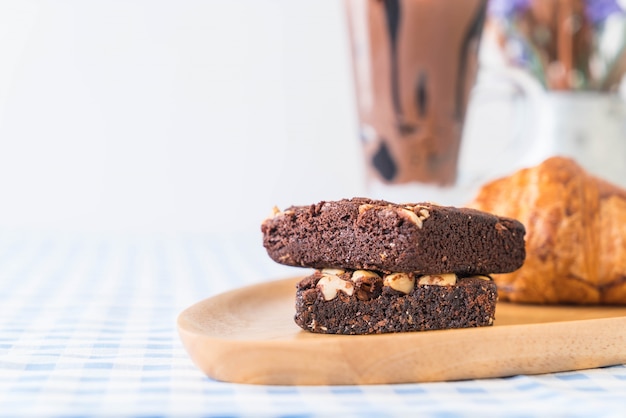 croissant and brownies