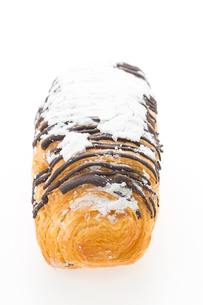 croissant chocolate isolated