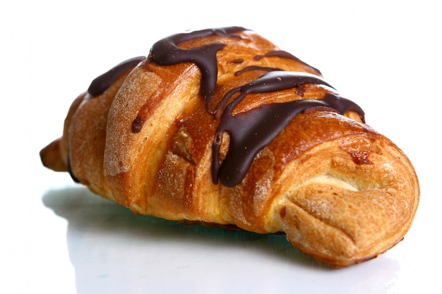 Croissant with chocolate