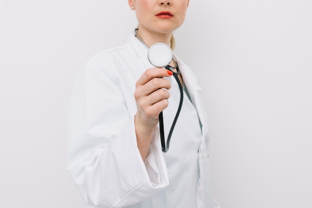 Crop doctor using stethoscope