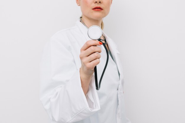 Crop doctor using stethoscope